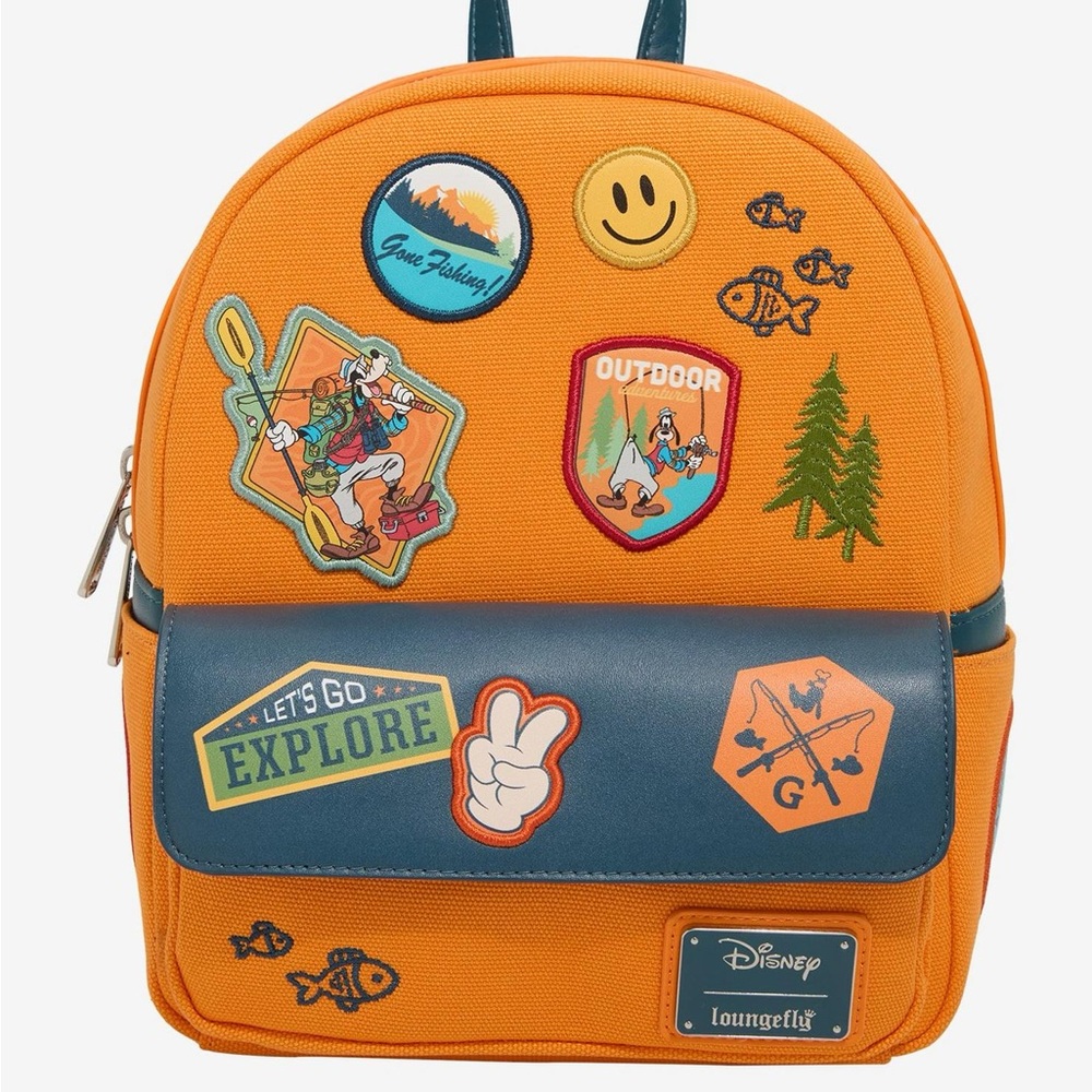 Loungefly Disney A Goofy Movie Camping Canvas Mini Backpack - New with Tags